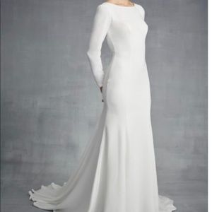 wedding dress and belt
